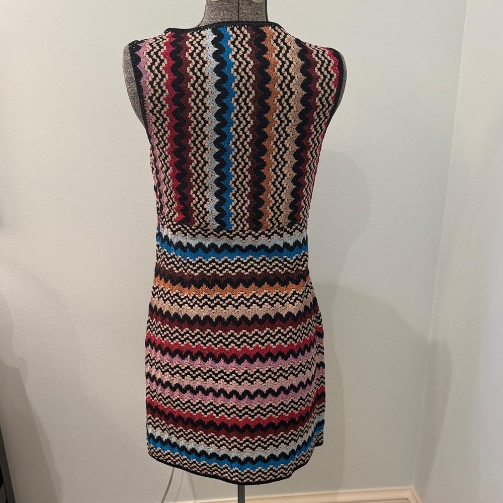 Authentic Missoni Multicolor Zigzag Mini Dress - image 3